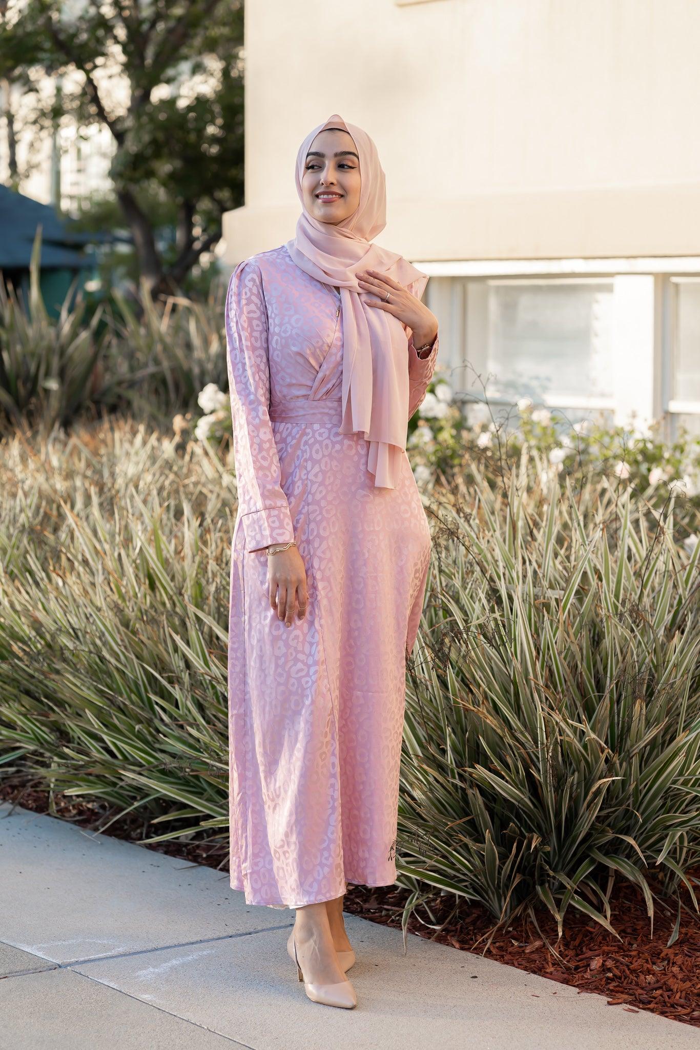 hijab style with maxi dress