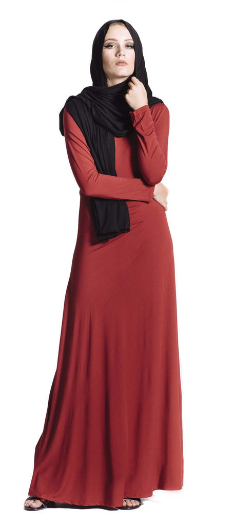 Sasha Maroon Maxi Dress