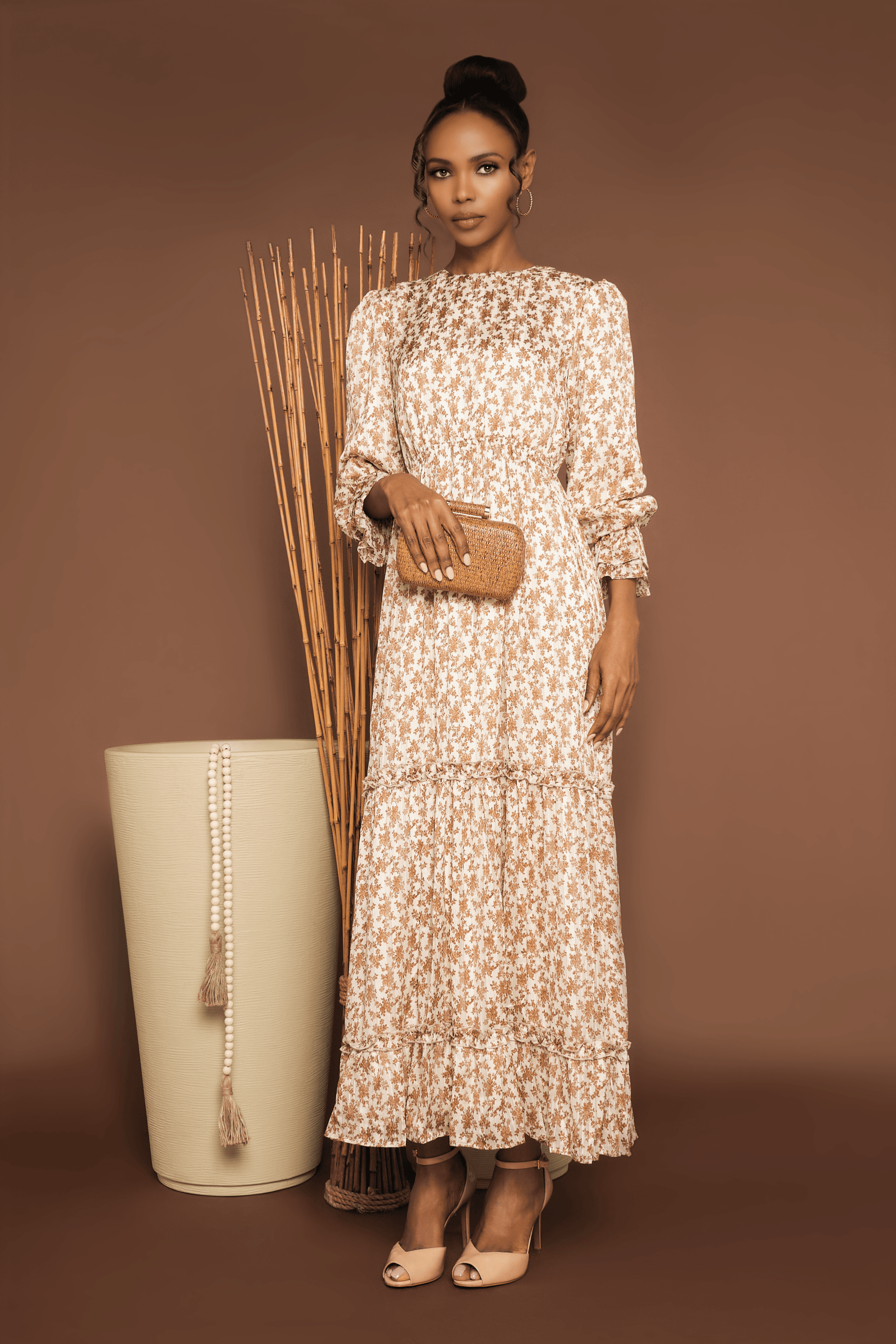 Alia Chiffon Lurex Dress – bzarina