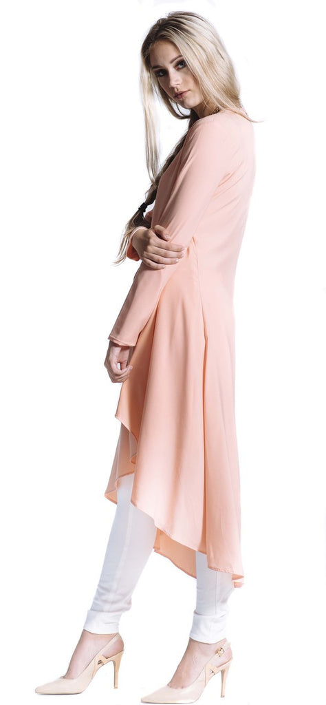 Peach Breeze Midi Dress